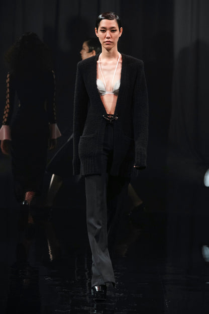 WOOL CASHMERE KNIT CARDIGAN - FETICO