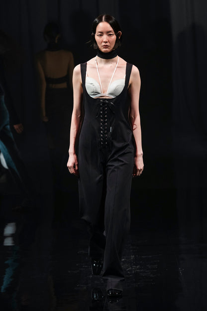 NYLON JERSEY UNDERBUST JUMPSUIT - FETICO