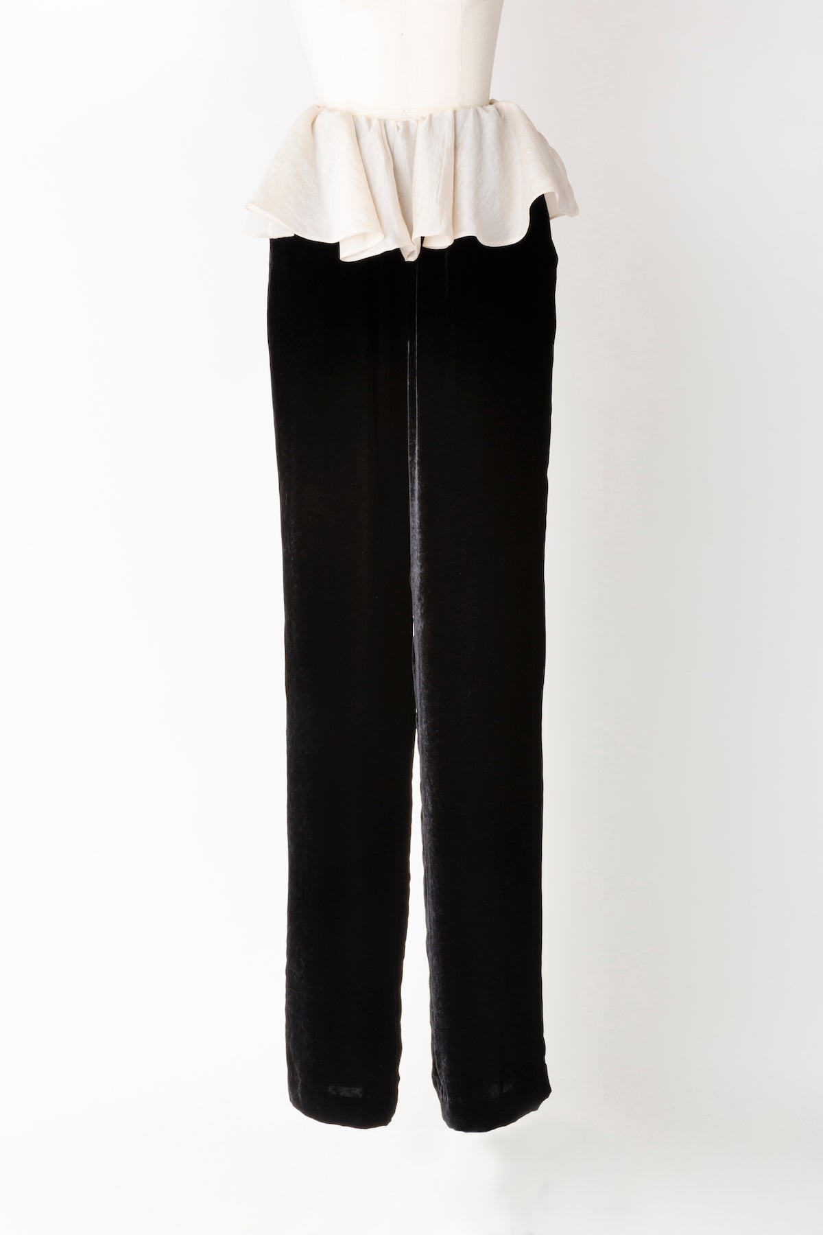 VELVET FRILLED TROUSERS - FETICO