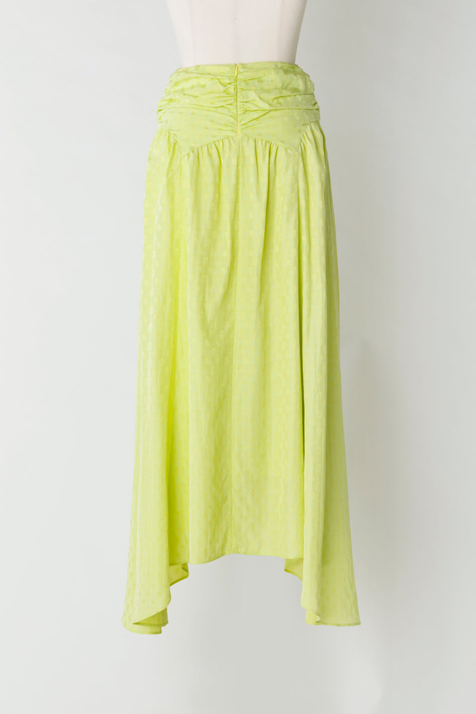 GATHERED PAISLEY SKIRT - FETICO