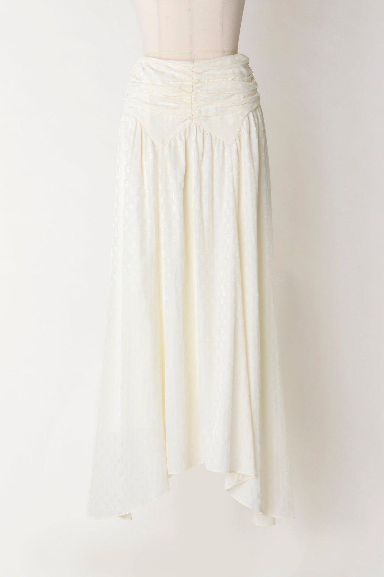 GATHERED PAISLEY SKIRT - FETICO