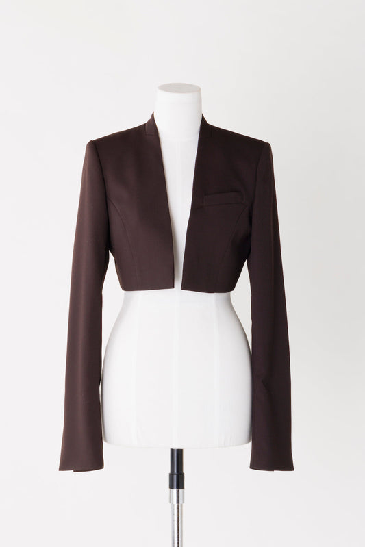 WOOL GABARDINE SHORT JACKET - FETICO