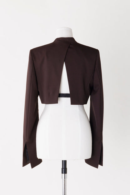 WOOL GABARDINE SHORT JACKET - FETICO