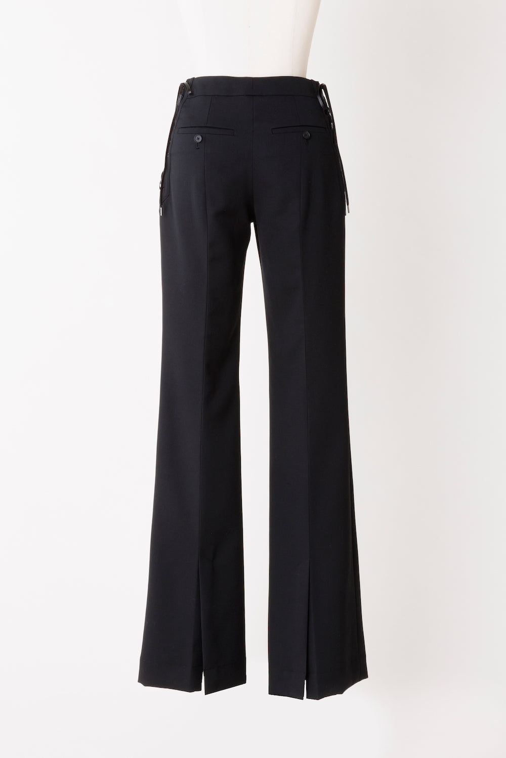 WOOL GABARDINE LACE UP TROUSERS - FETICO