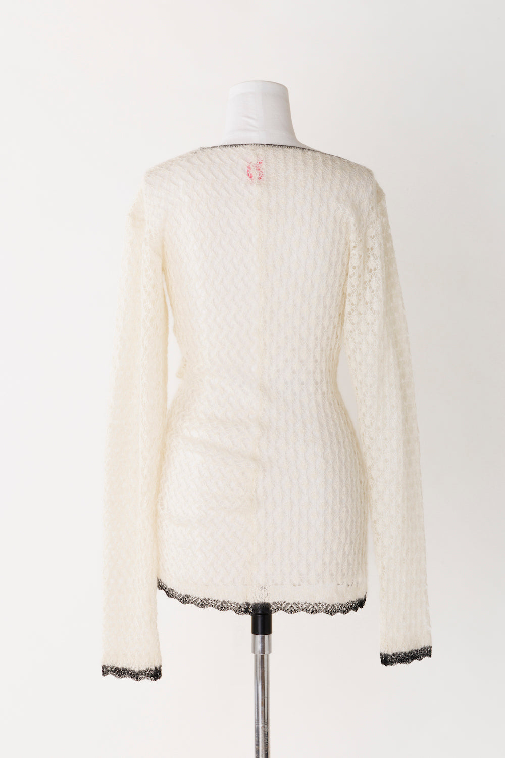 MOHAIR SILK LACE KNIT SWEATER - FETICO