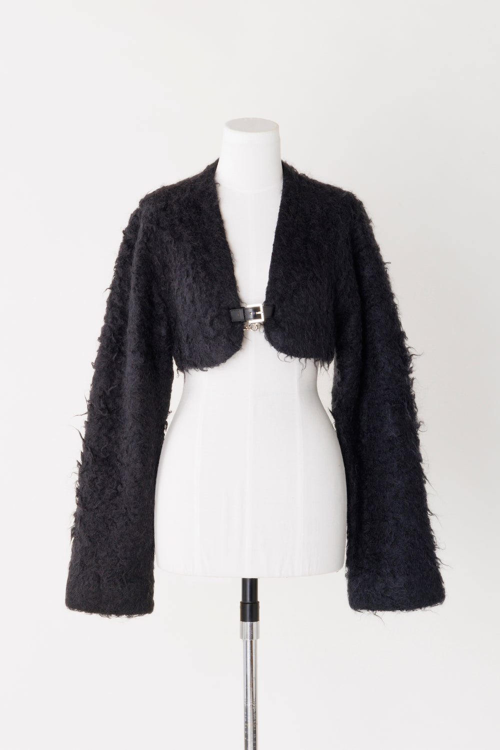 MOHAIR KNIT CROPPED CARDIGAN - FETICO