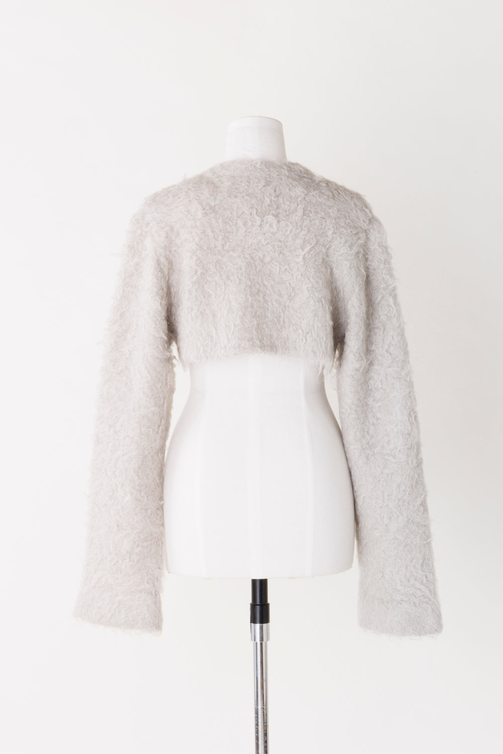 MOHAIR KNIT CROPPED CARDIGAN - FETICO