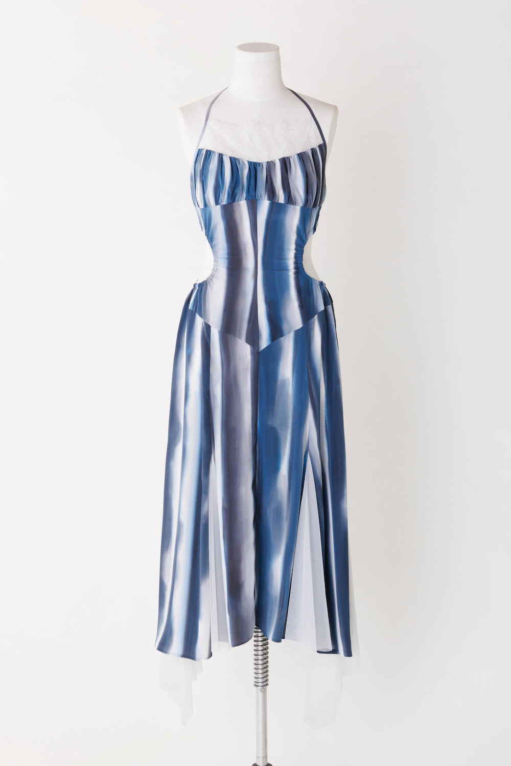 HAND PRINTED HALTER DRESS - FETICO