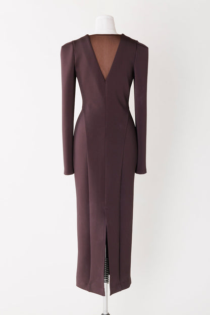STRETCH JERSEY MIDI DRESS - FETICO