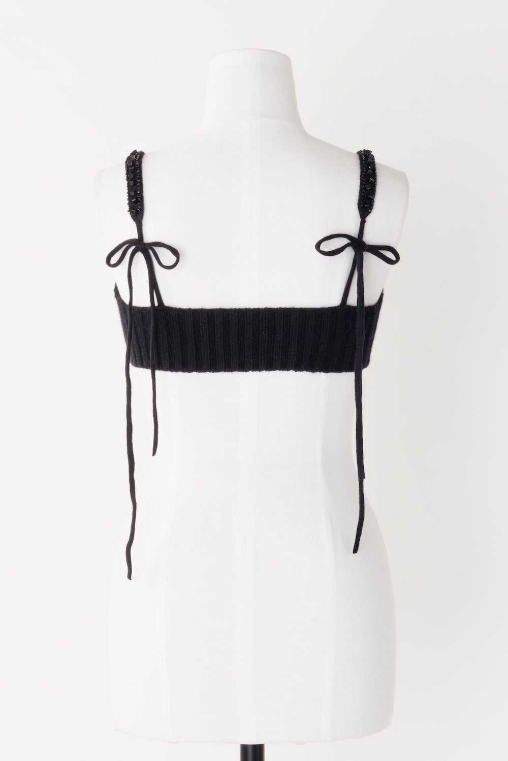 SPANGLE ANGOLA WOOL KNIT BRA - FETICO