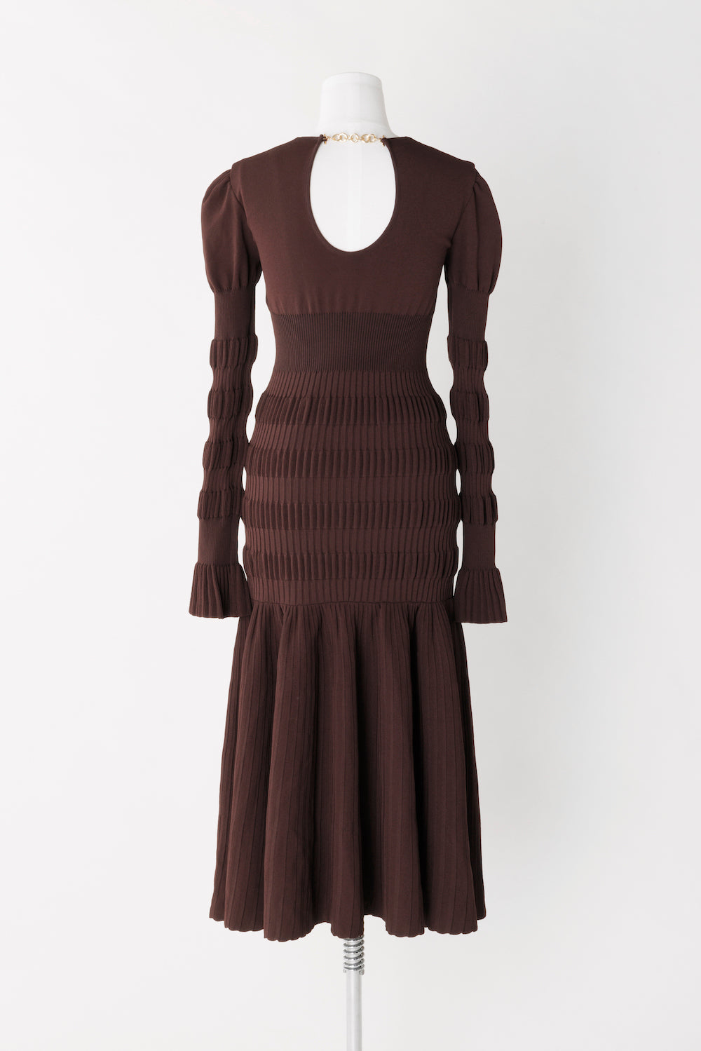 STRIPE KNIT MIDI DRESS - FETICO