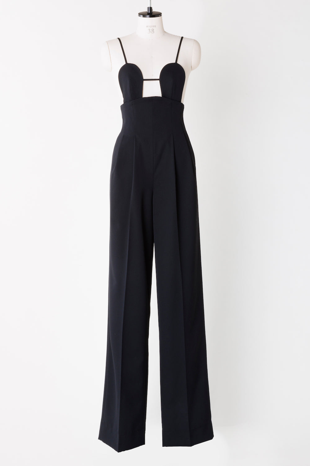 WOOL GABARDINE 2WAY BRA JUMPSUIT - FETICO